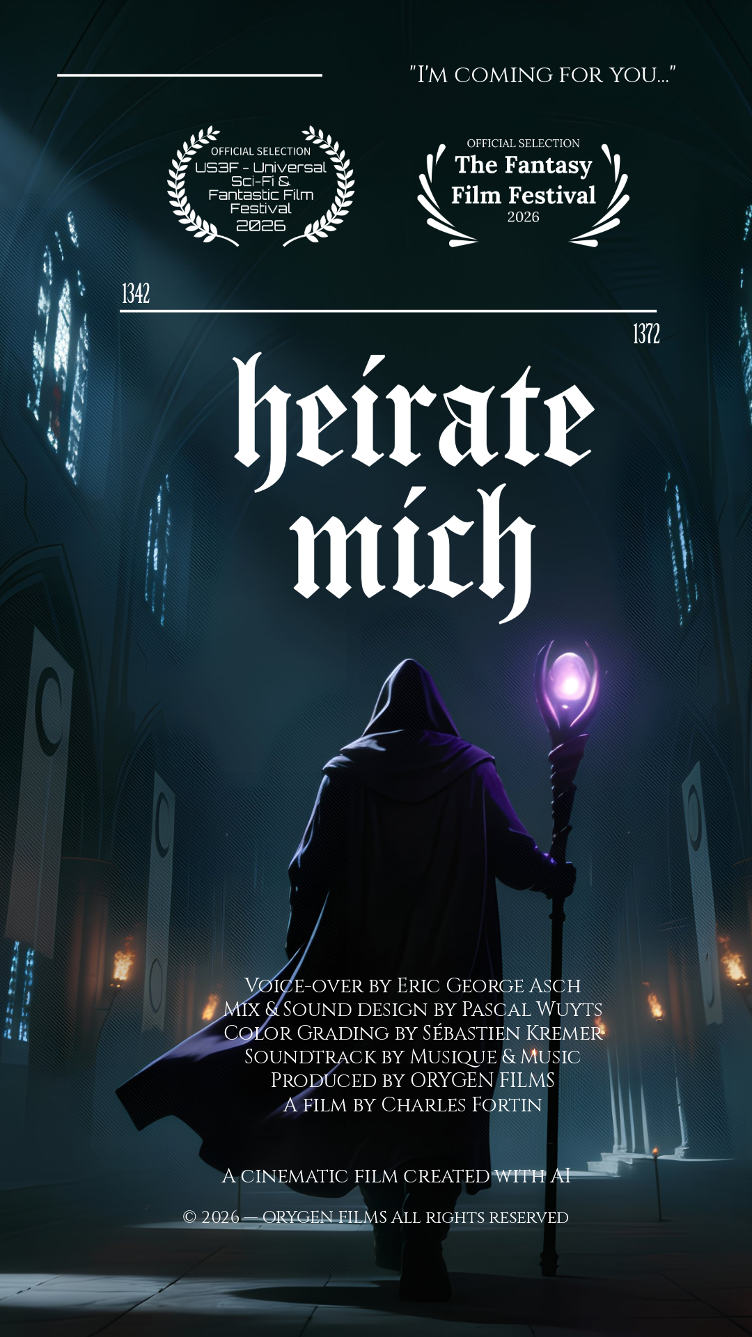 Affiche verticale Heirate Mich